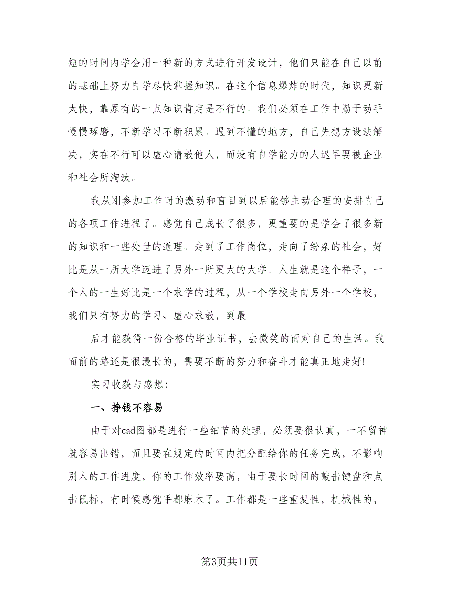 2023大学生社会顶岗实习总结范文（二篇）.doc_第3页