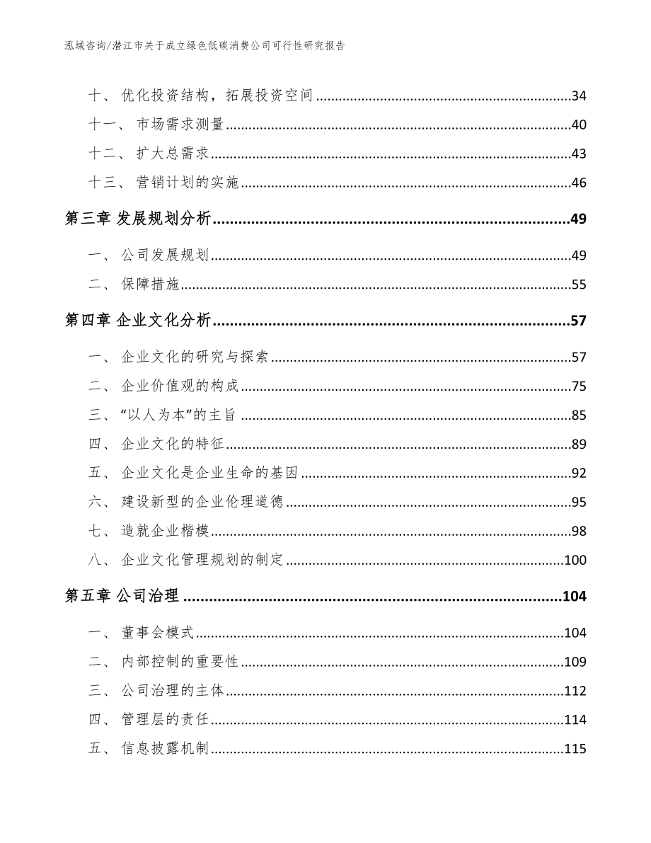 潜江市关于成立绿色低碳消费公司可行性研究报告_模板参考_第3页