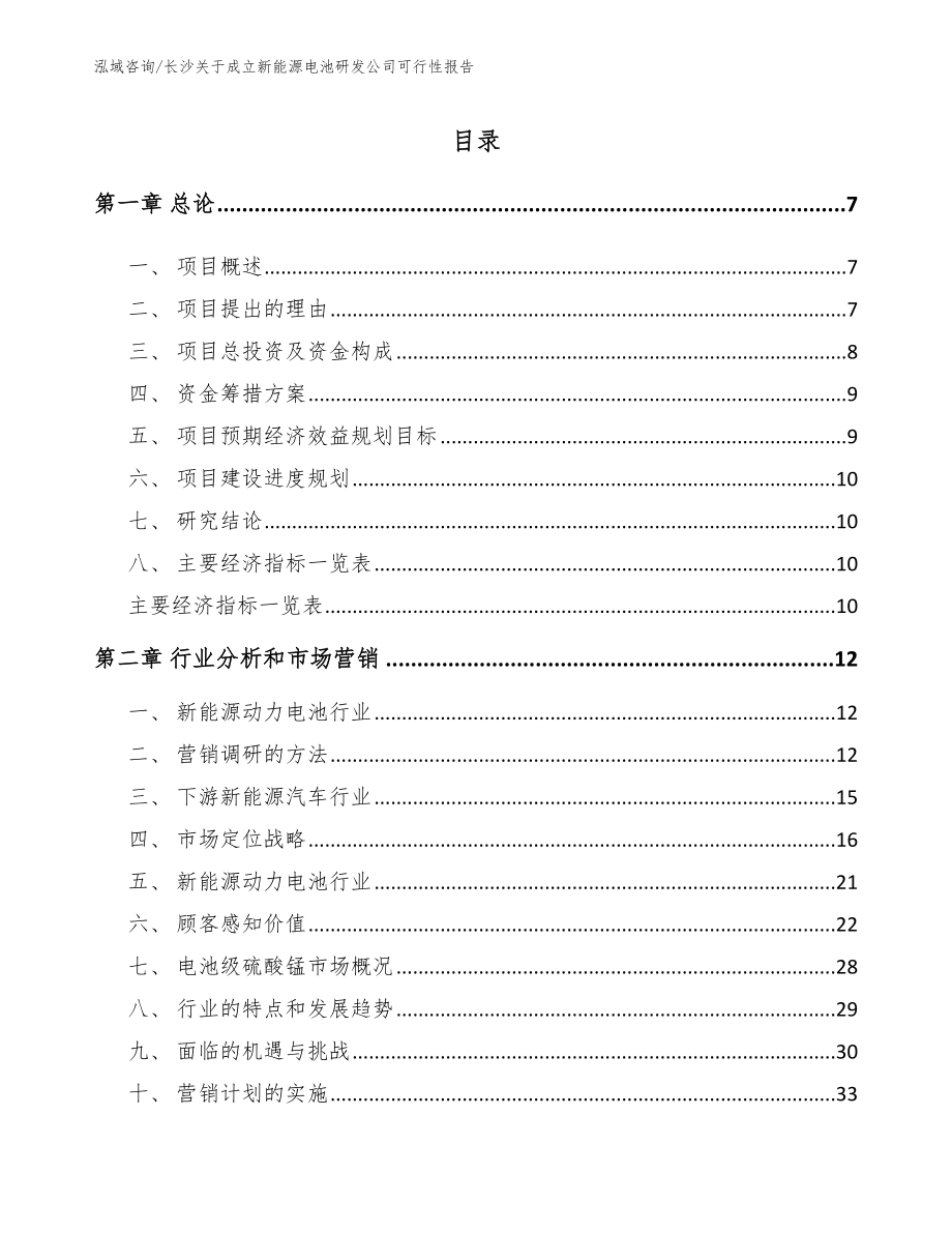 长沙关于成立新能源电池研发公司可行性报告范文参考_第1页