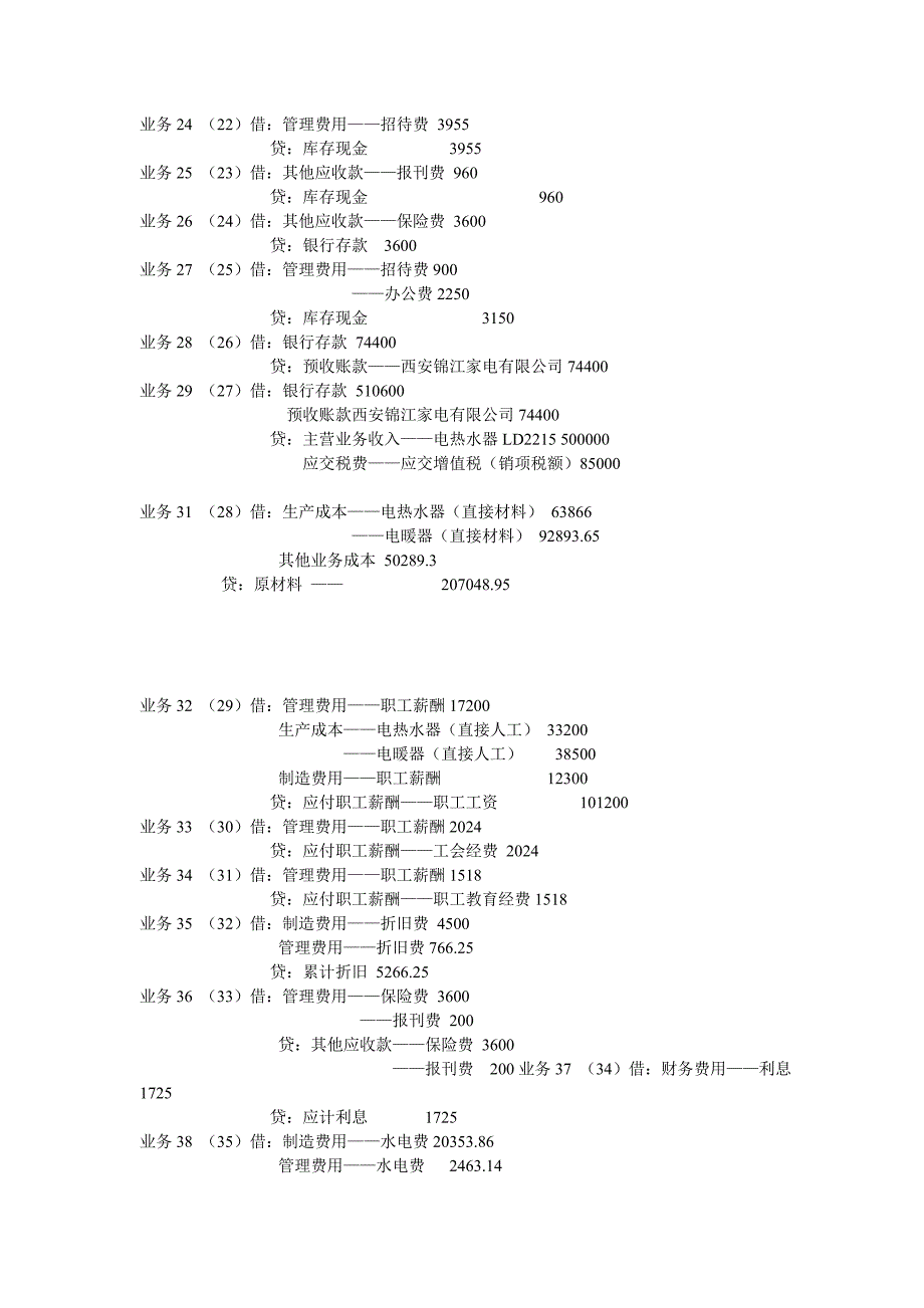 会计学原理手工模拟实验答案集合_第4页