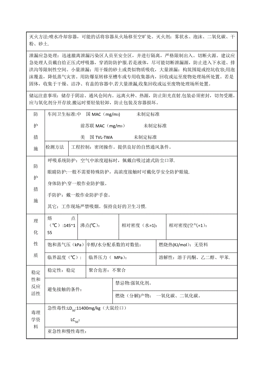 危险化学品安全技术说明书-聚酯树脂_第2页