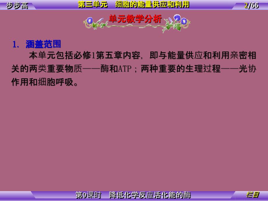 第单元第课时降低化学反应活化能的酶ppt课件_第2页