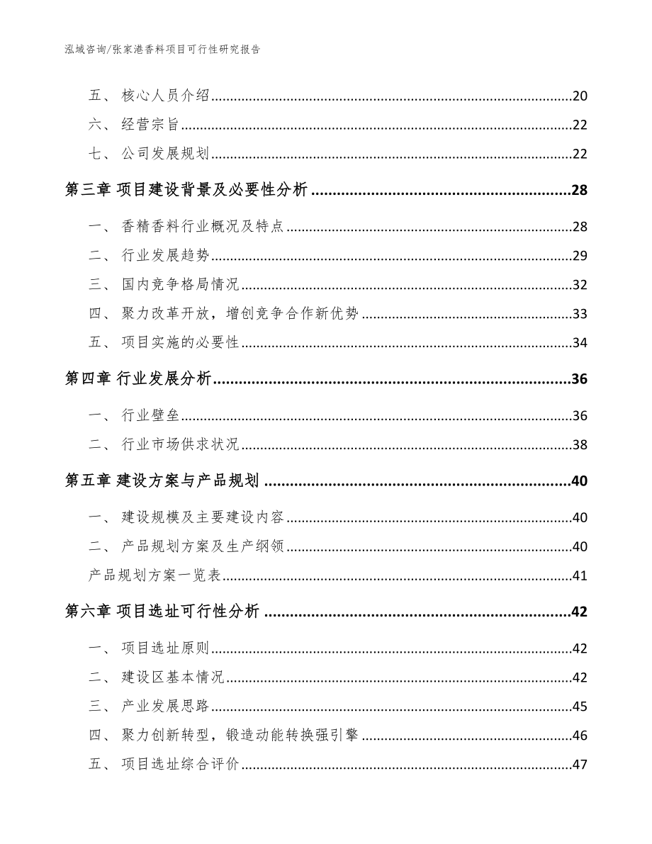 张家港香料项目可行性研究报告_范文_第2页