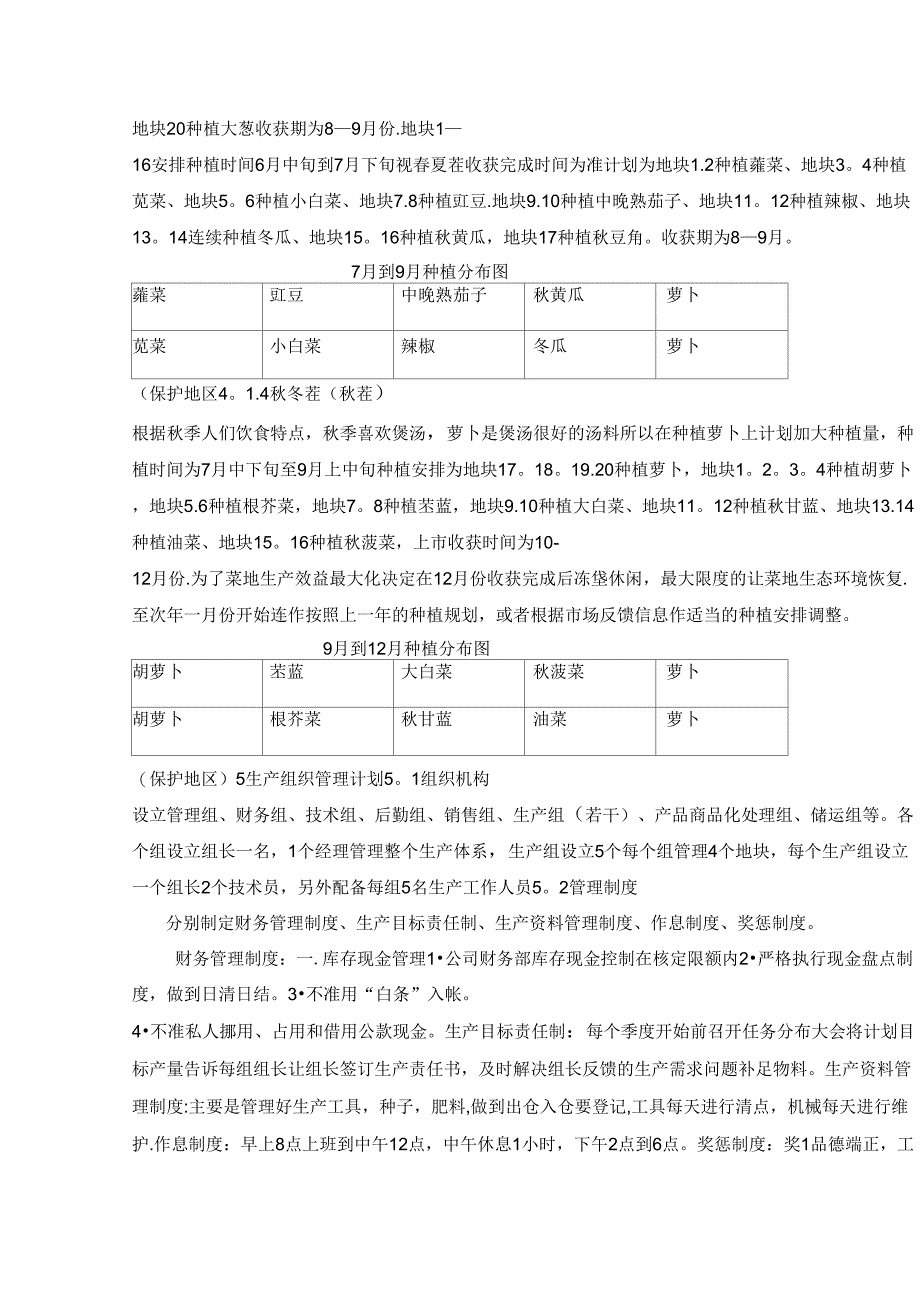 蔬菜种植计划书_第3页