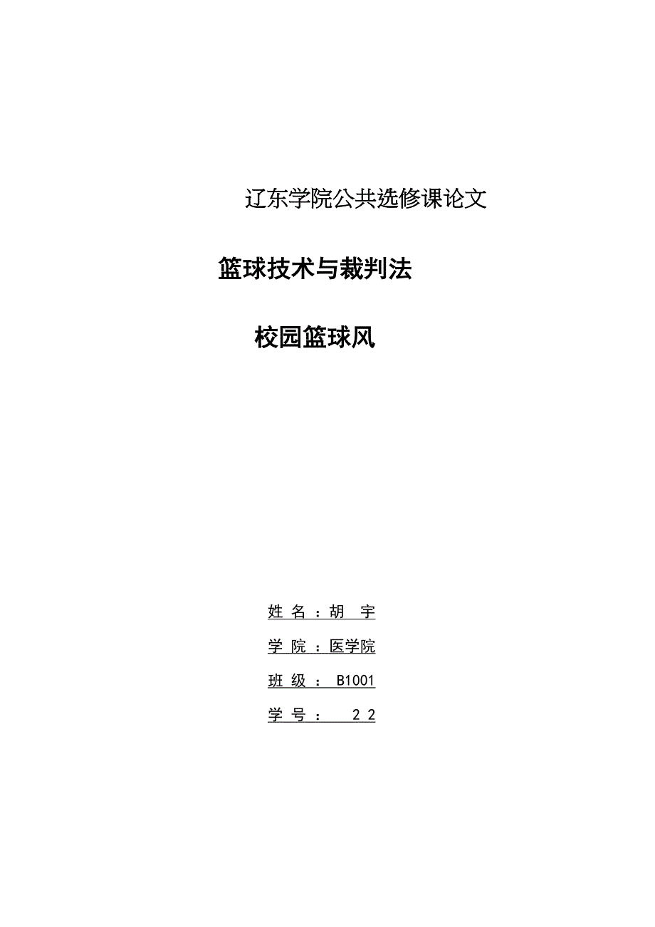 篮球技术与裁判法校园蓝球风_第1页