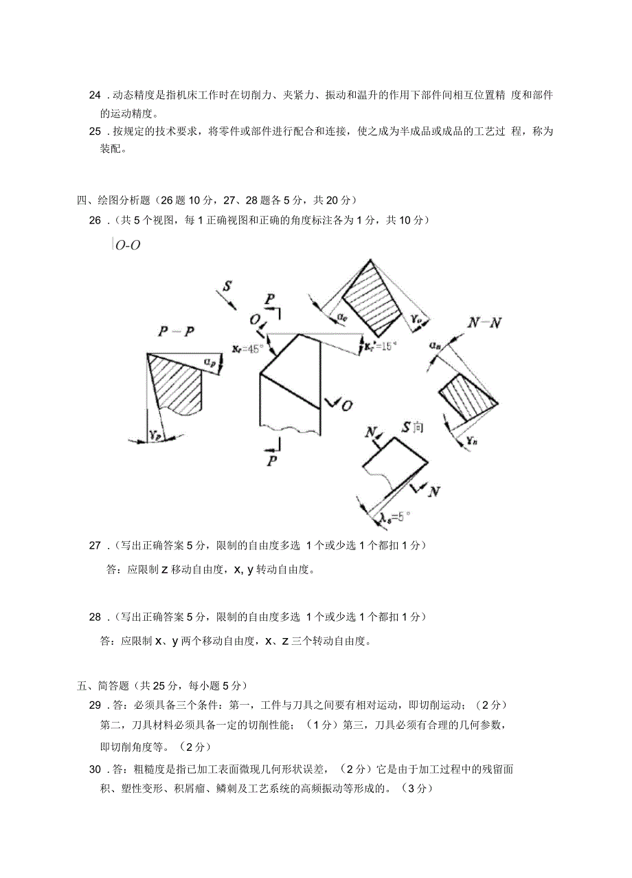 机械制造工程学试卷_第4页