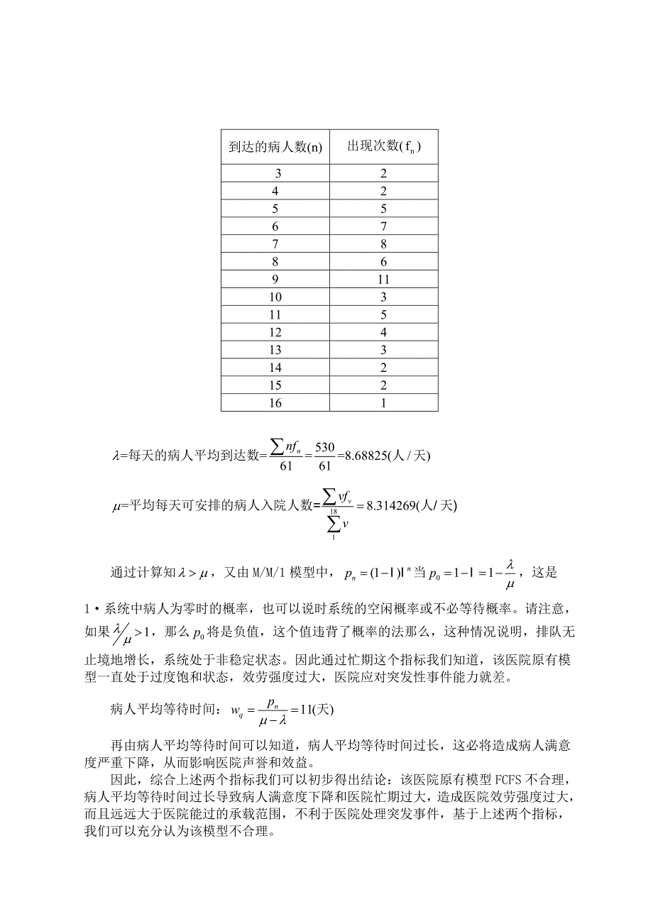 数学建模论文-基于多状态概率转移和排队论模型下的眼科病床安排_第5页