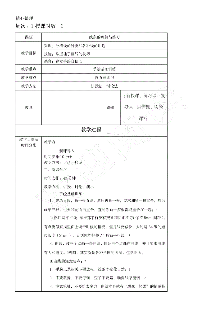 手绘表现技法教案_小学教育-小学学案_第4页