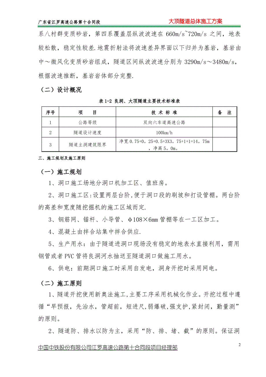 大顶隧道总体施工方案_第2页