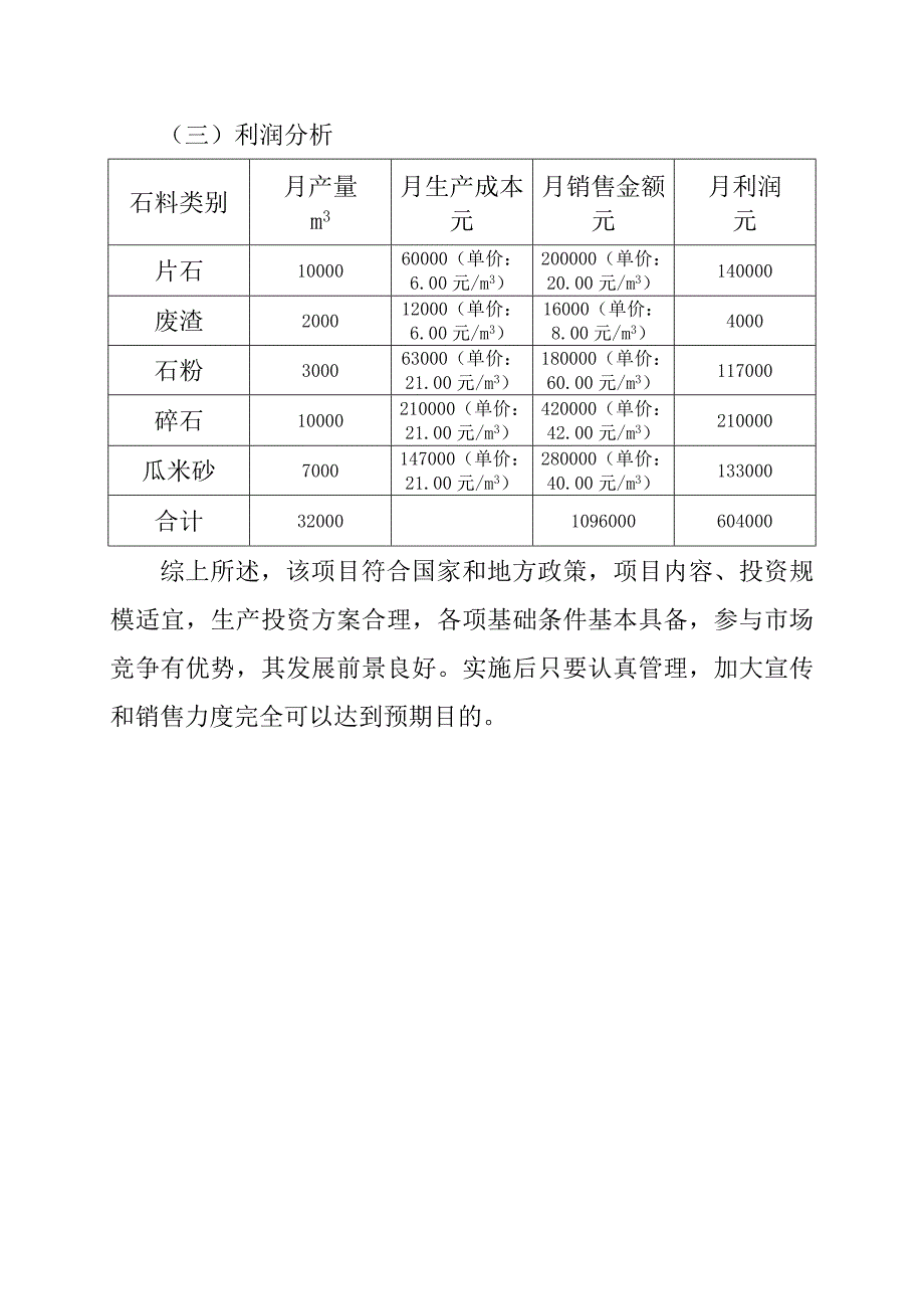 砂石场投资生产及效益分析_第4页