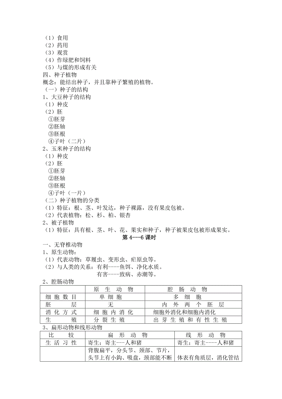 八年级生物下册复习教案_第4页