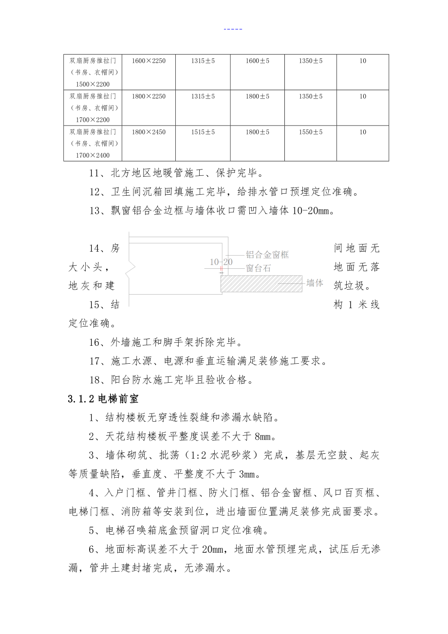 恒大地产新版住宅装修施工工艺设计标准_第4页