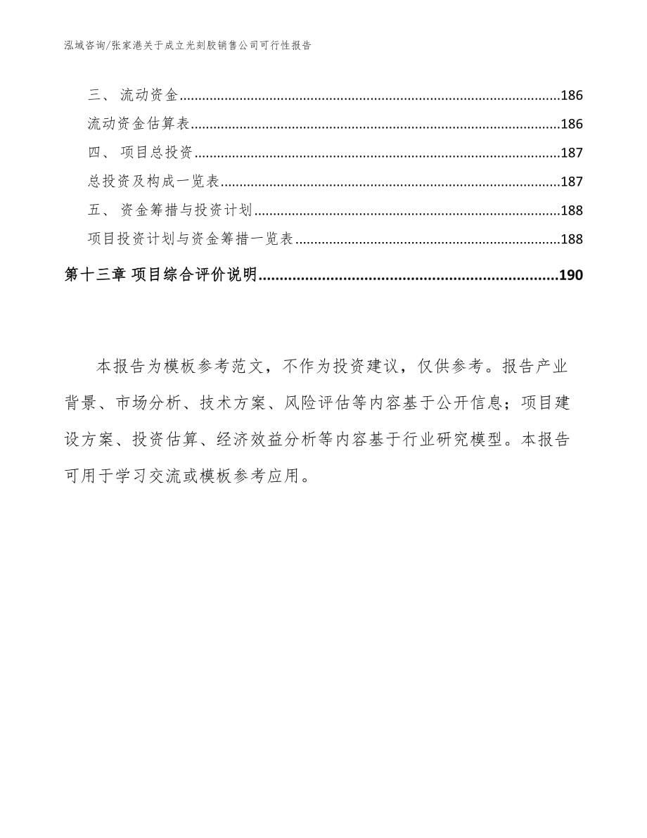 张家港关于成立光刻胶销售公司可行性报告_第5页