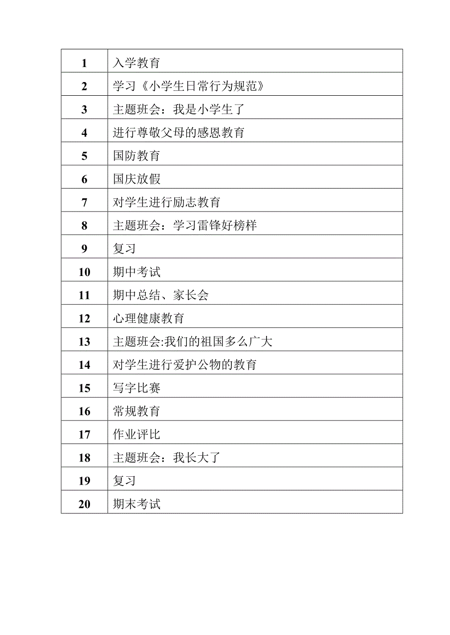 班 主 任 工 作 计 划_第4页