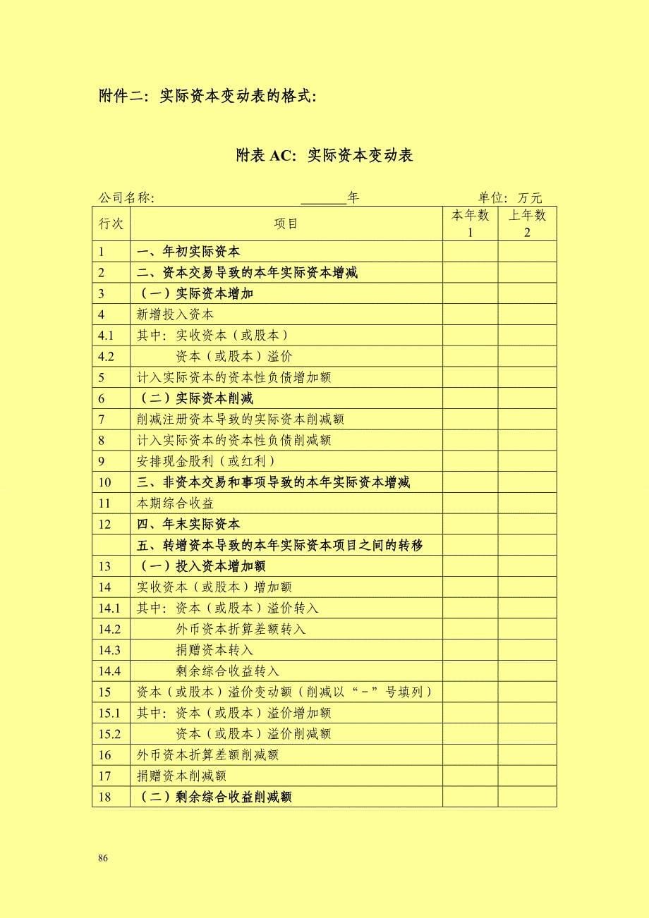 保险公司偿付能力报告编报规则第8号实际资本_第5页