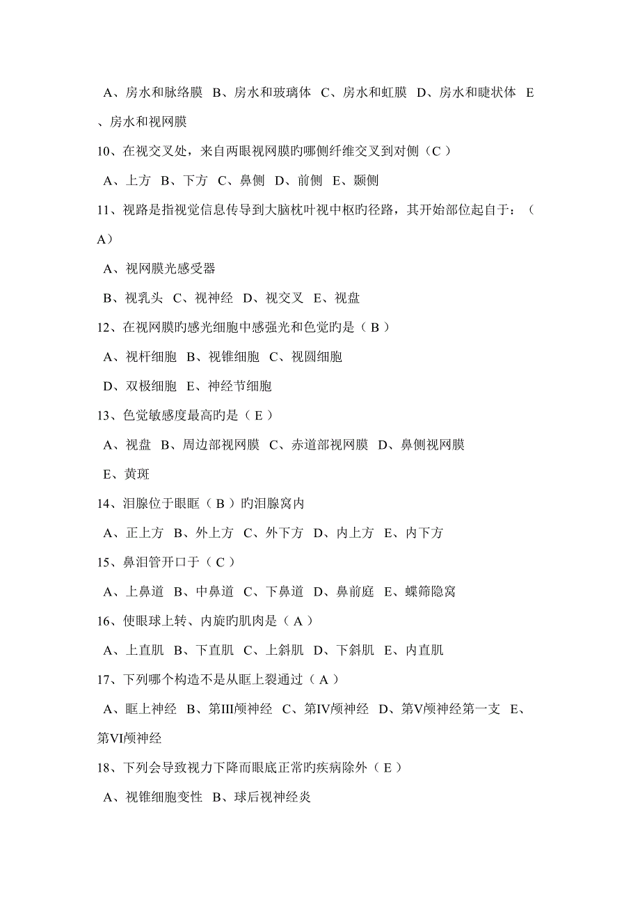 2022眼科试题库_第2页