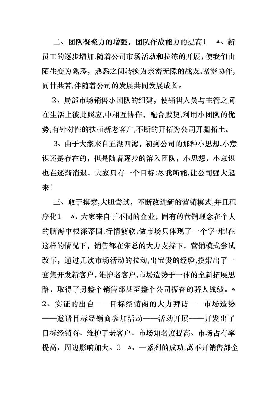 关于个人销售述职报告合集十篇_第5页