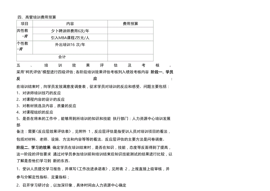 高管人员年度培训需求调查分析报告(2nd)_第4页