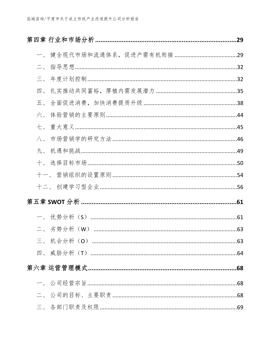 平度市关于成立传统产业改造提升公司分析报告（模板参考）_第2页