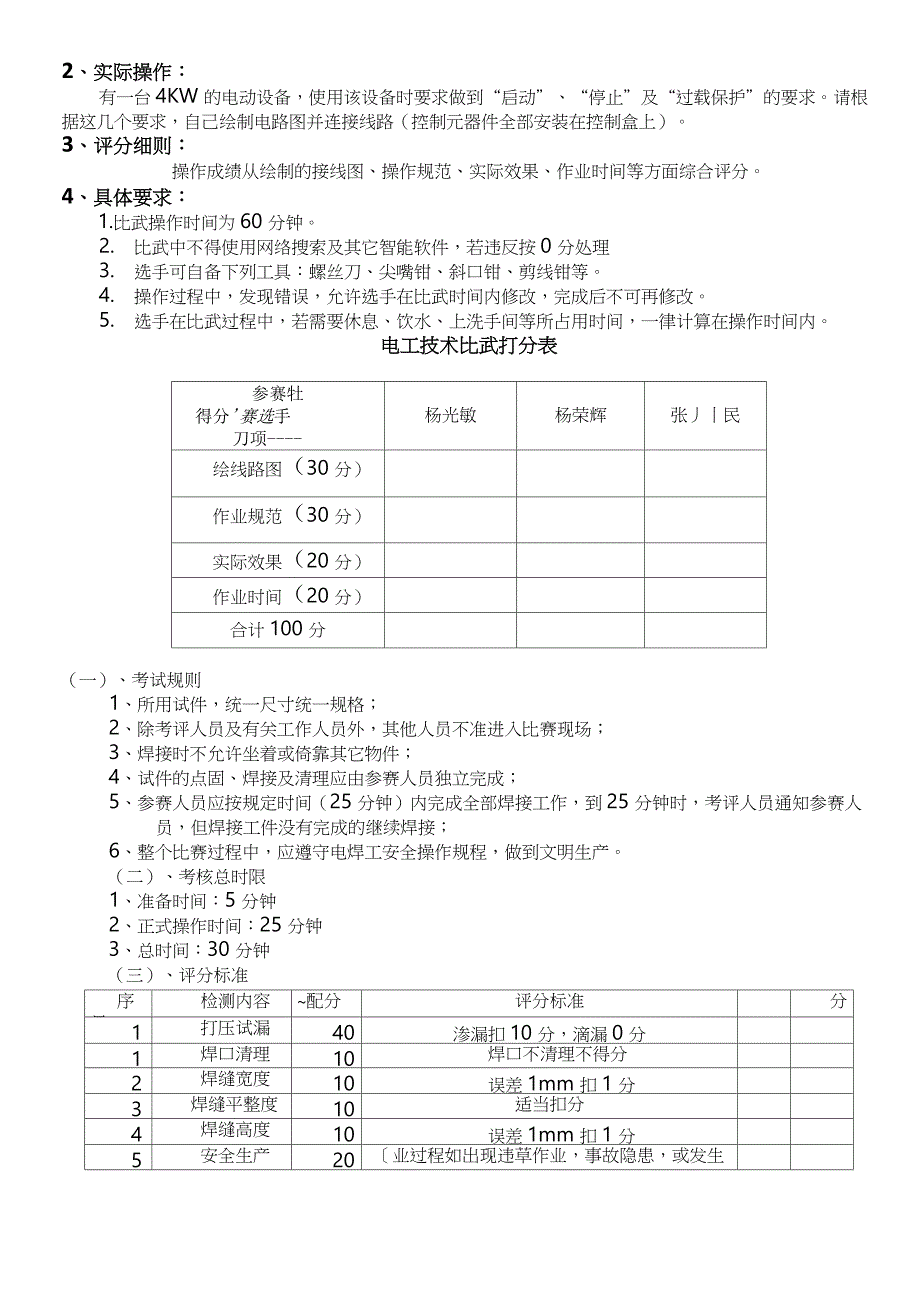 2016年技能比武方案_第2页