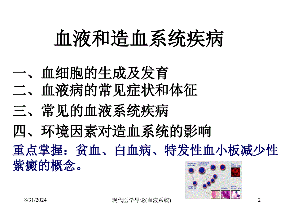 现代医学导论血液系统课件_第1页