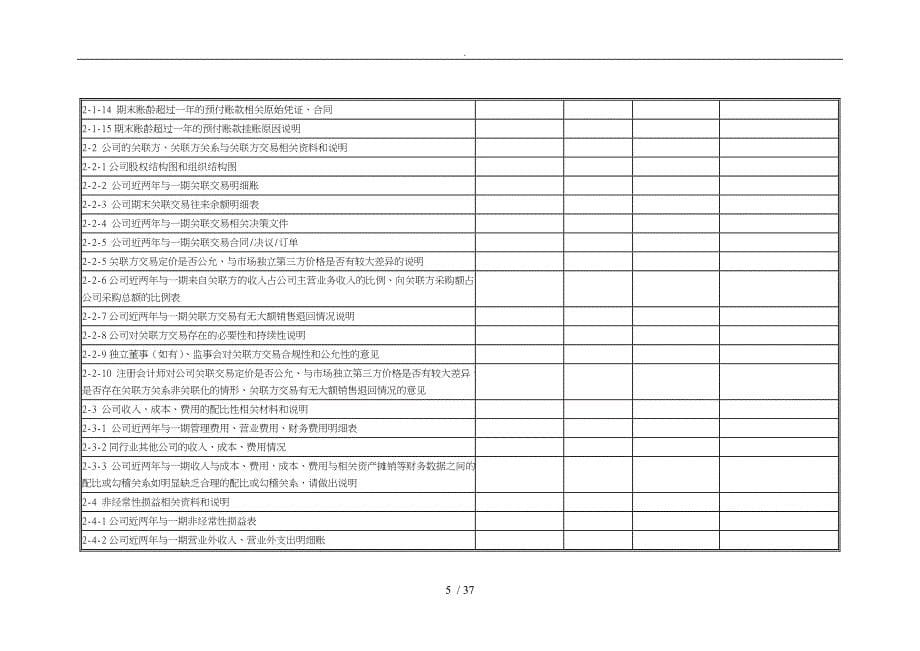 尽职调查企业提供资料清单推荐人_第5页