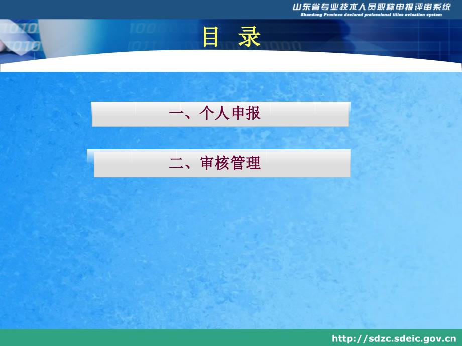 山东省职称申报评审管理系统ppt课件_第2页