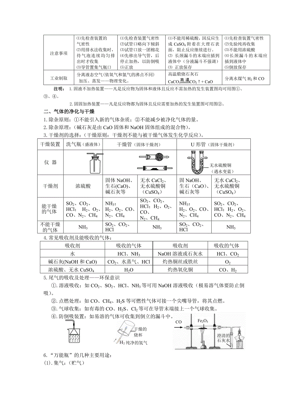 初中化学常见气体的制取(共11页)_第2页