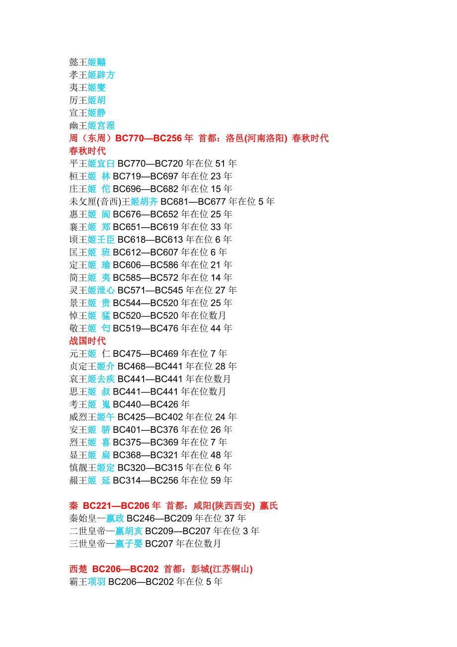 中国王朝(中国朝代)大全.doc_第3页