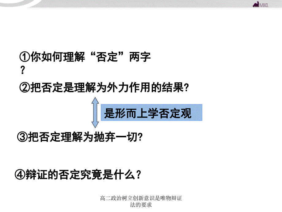 高二政治树立创新意识是唯物辩证法的要求课件_第3页