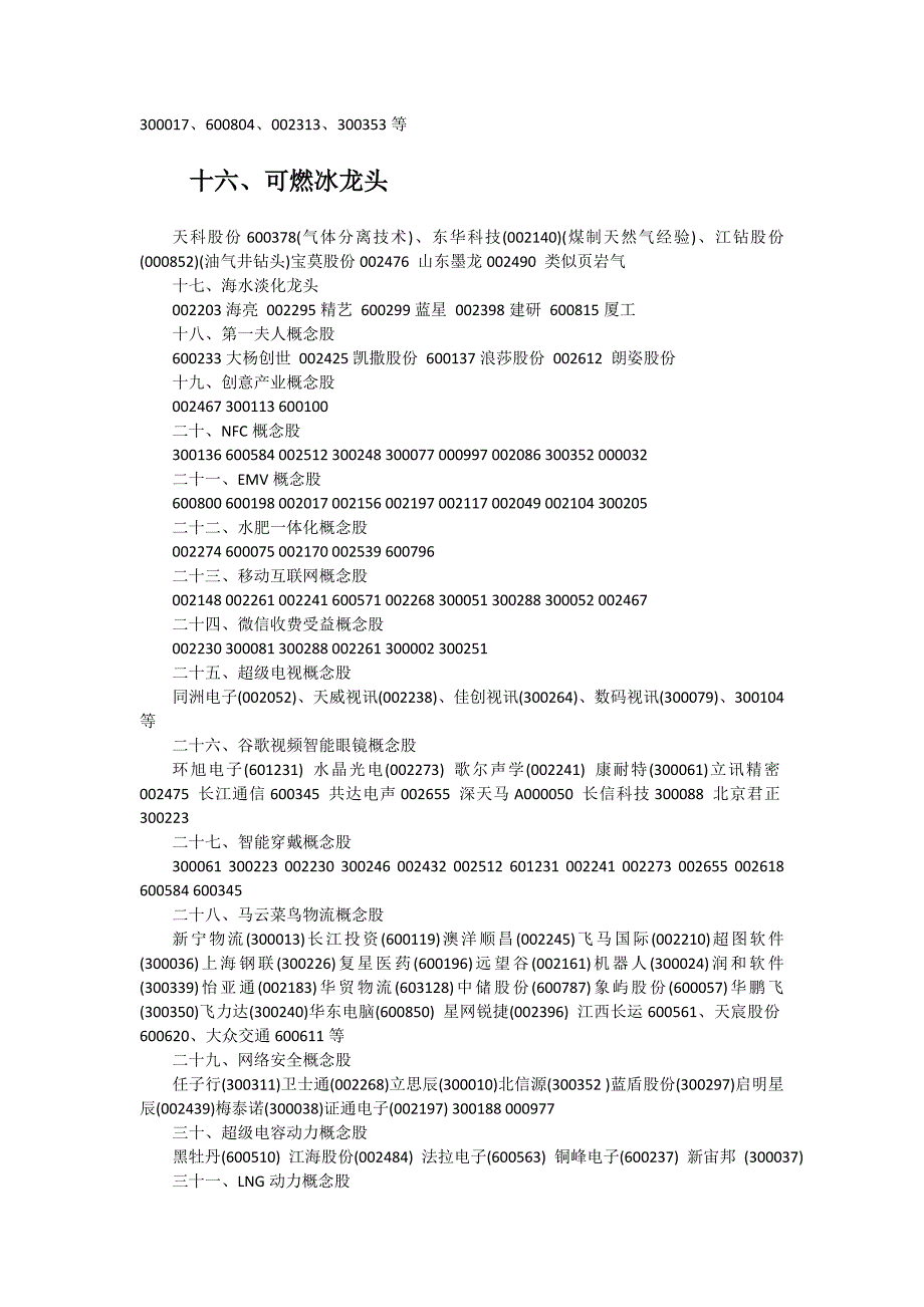 2016年A股各种概念龙头股大全全解.doc_第4页