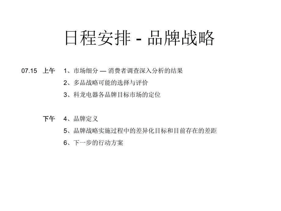 科龙电器品牌战略和营销组织架构研讨会_第3页