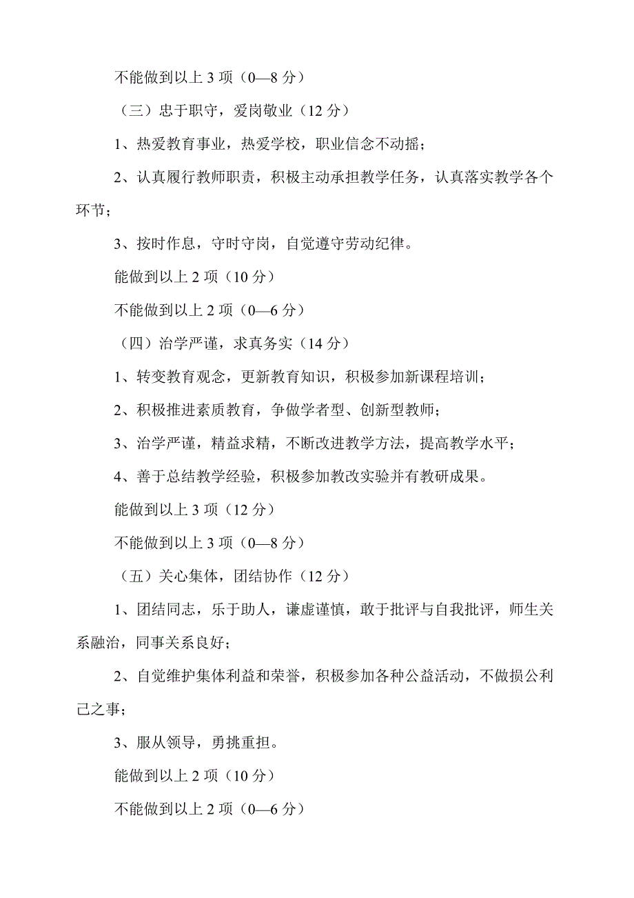 教师职业道德考评细则与奖惩制度1.doc_第2页