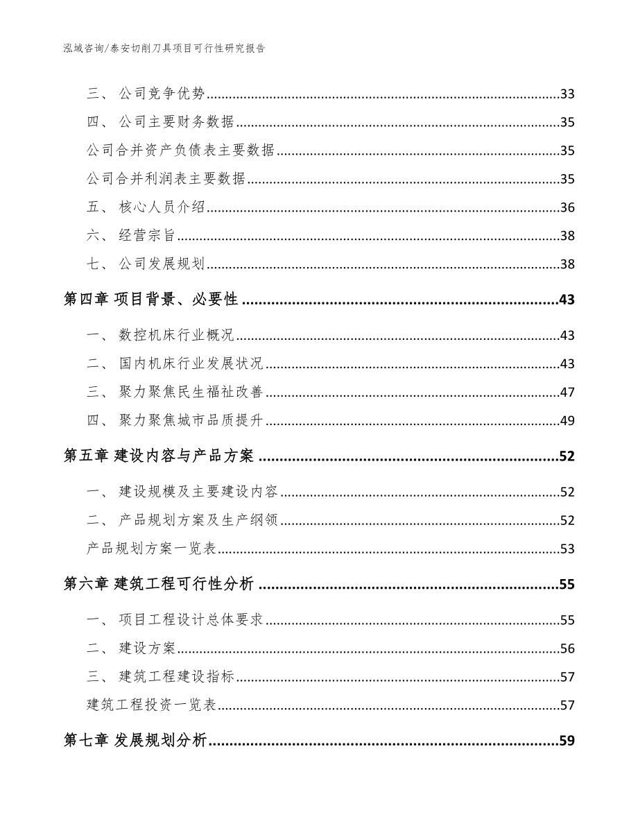 泰安切削刀具项目可行性研究报告（参考范文）_第3页