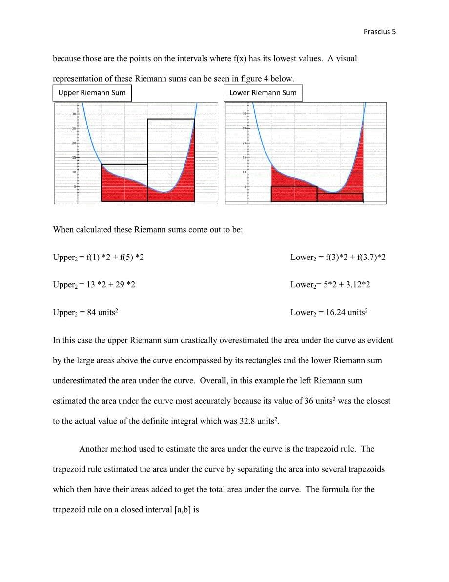 Riemann Sums, Trapezoid Rule, and Simpsons Rule：黎曼和梯形法则辛普森法则_第5页