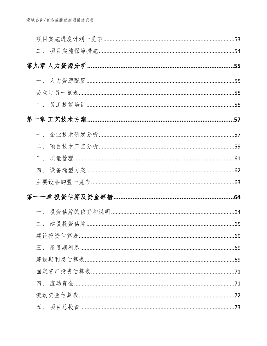 商洛成膜助剂项目建议书_模板参考_第4页