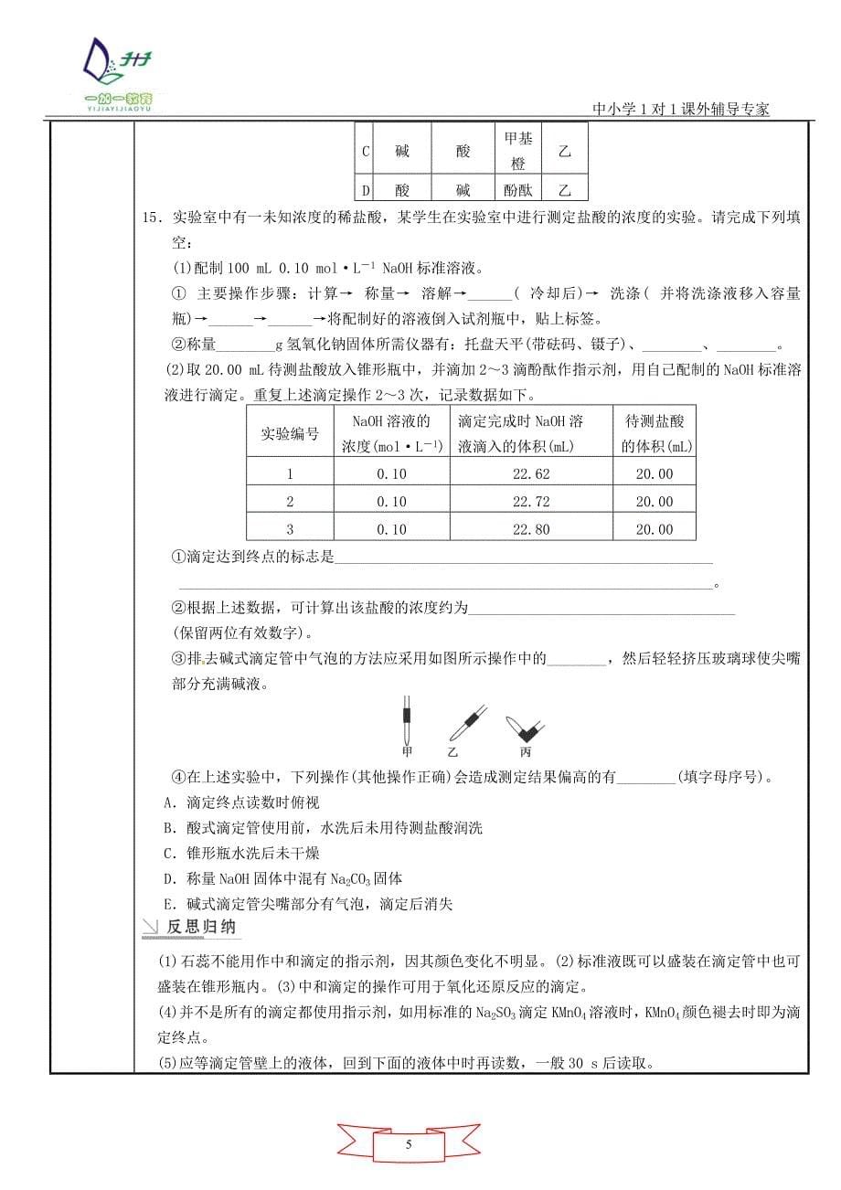 水的电离和溶液的pH_第5页