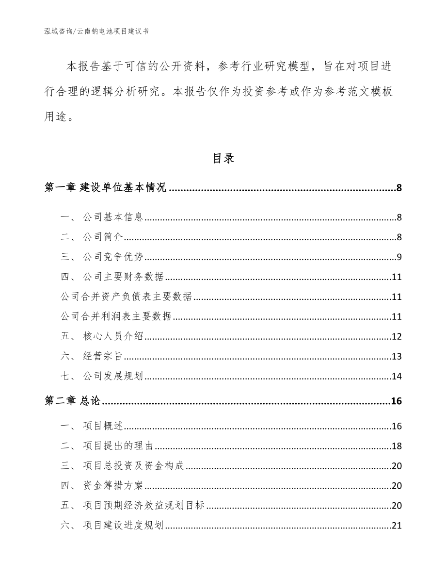 云南钠电池项目建议书（范文模板）_第3页