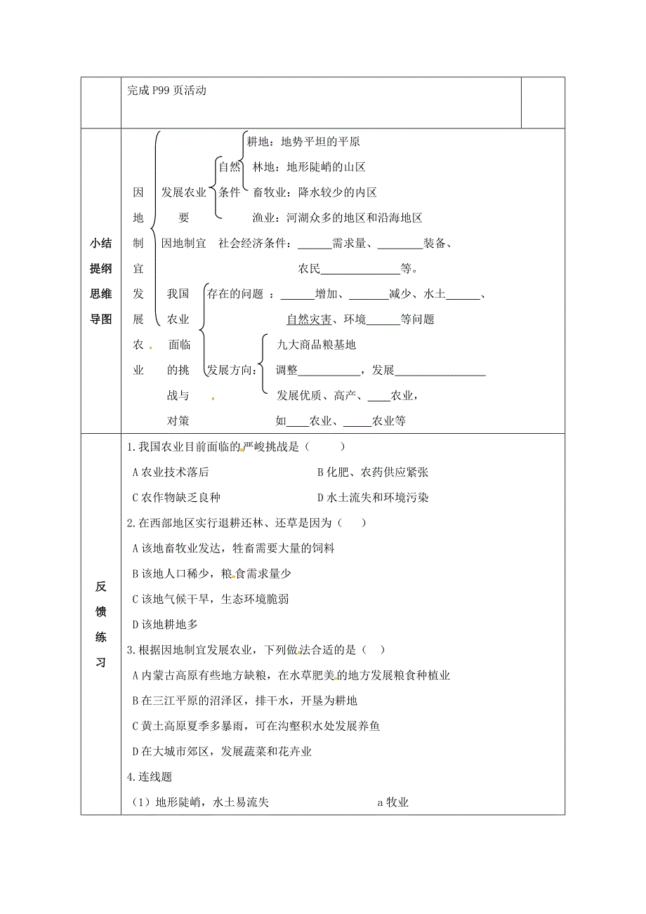 【精品】辽宁省辽阳市八年级地理上册4.2农业学案2新版新人教版_第2页