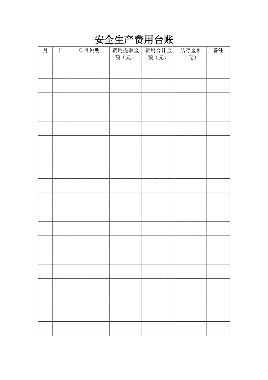 安全生产费用使用台账_第2页