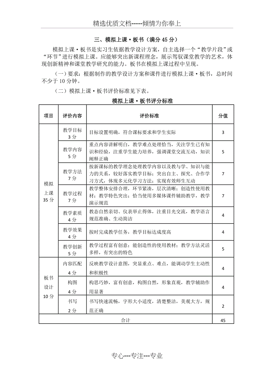 师范生教师专业技能考核各单项评分标准_第4页