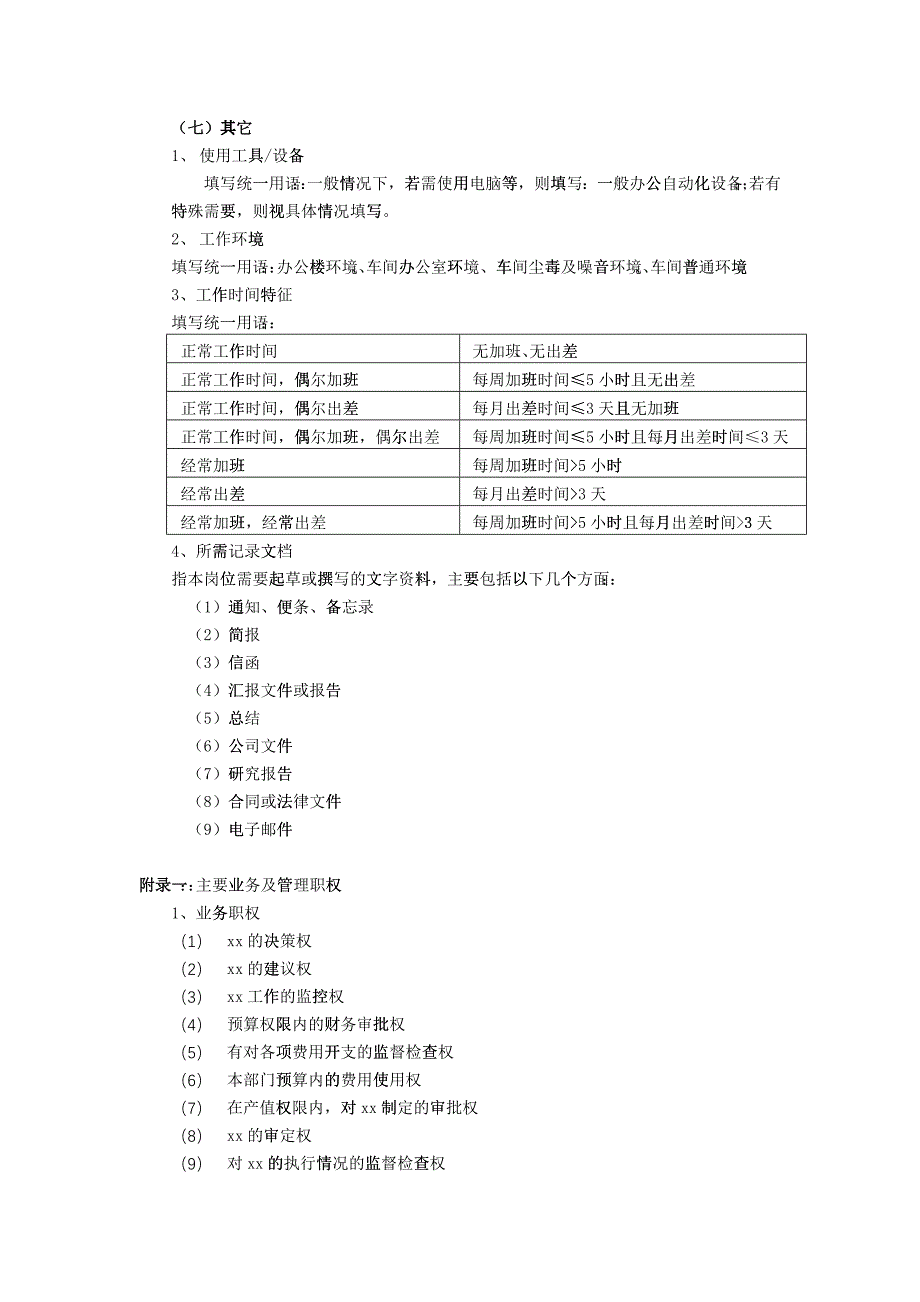 某咨询新丰化纤工艺前纺工段长岗位职务说明书编写指导_第3页