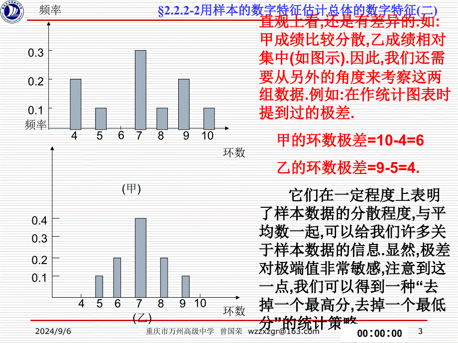 &#167;222-2用样本的数字特征估计总体的数字特征(二)_第3页