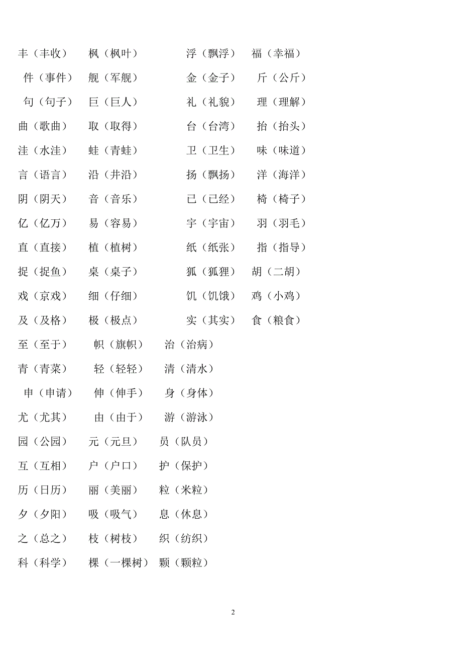 二年级上册语文复习知识点.doc_第2页