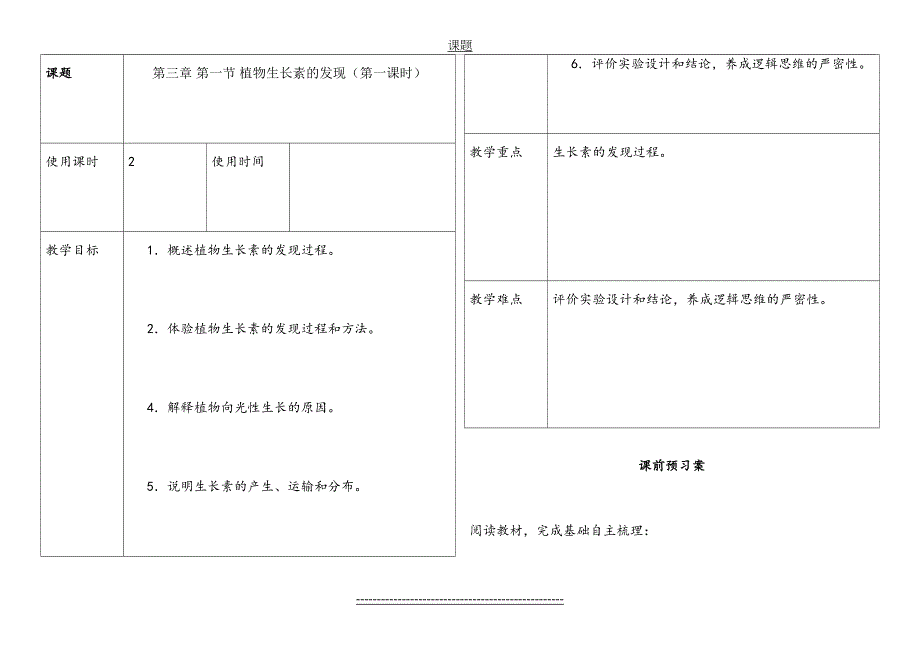 生长素的发现学案教案_第2页