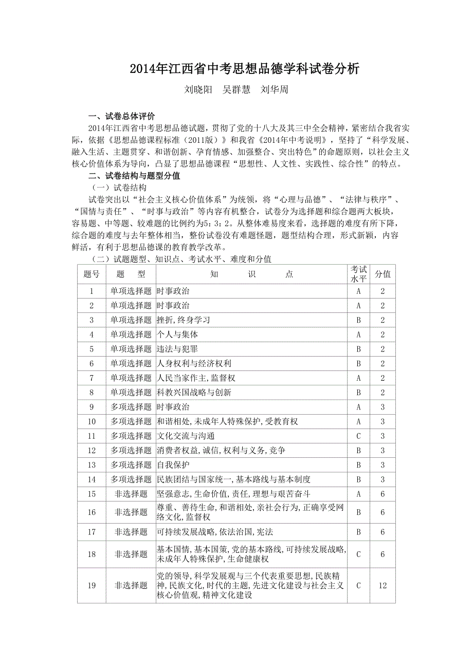 2014年江西省中考思想品德学科试卷分.doc_第1页