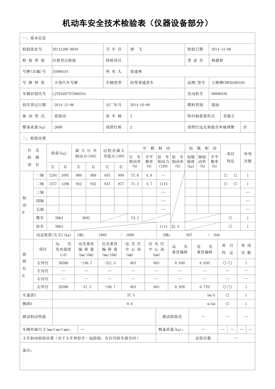 机动车安全技术检验报告_第4页