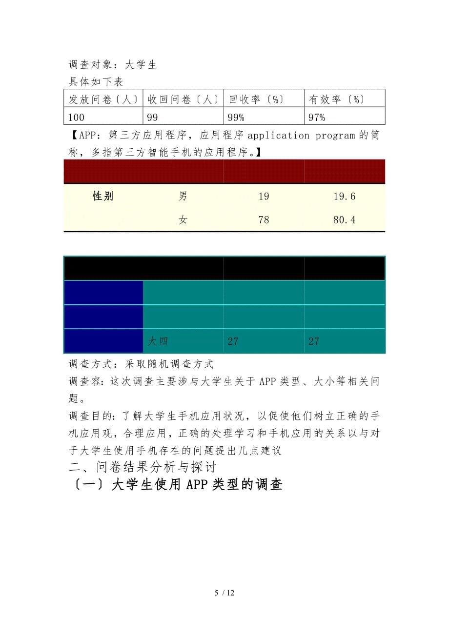 关于大学生app使用情况调查报告_第5页