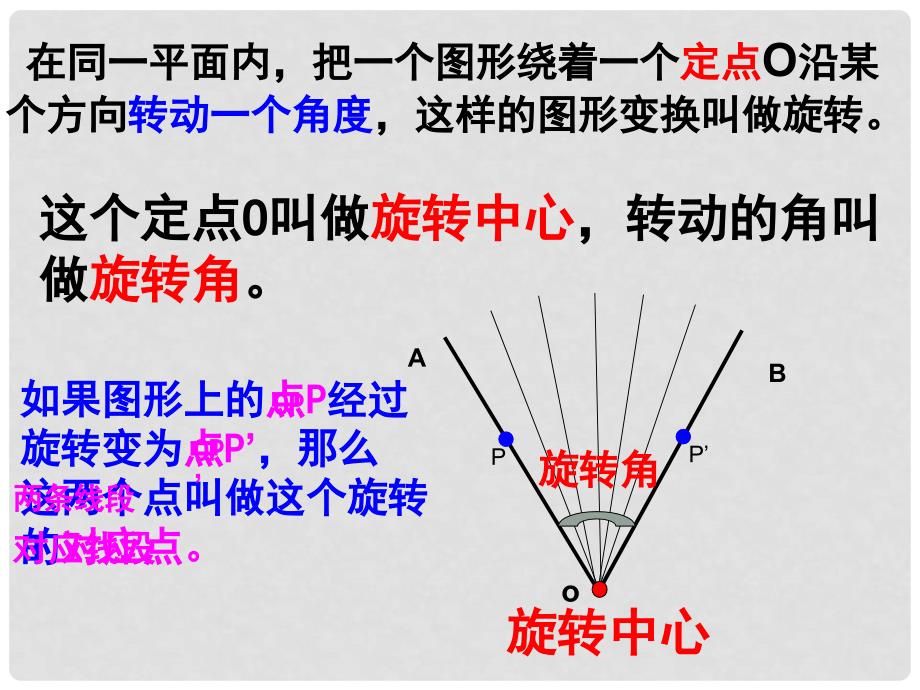 黑龙江省哈尔滨市第四十一中学九年级数学上册 图形的旋转课件 新人教版_第3页