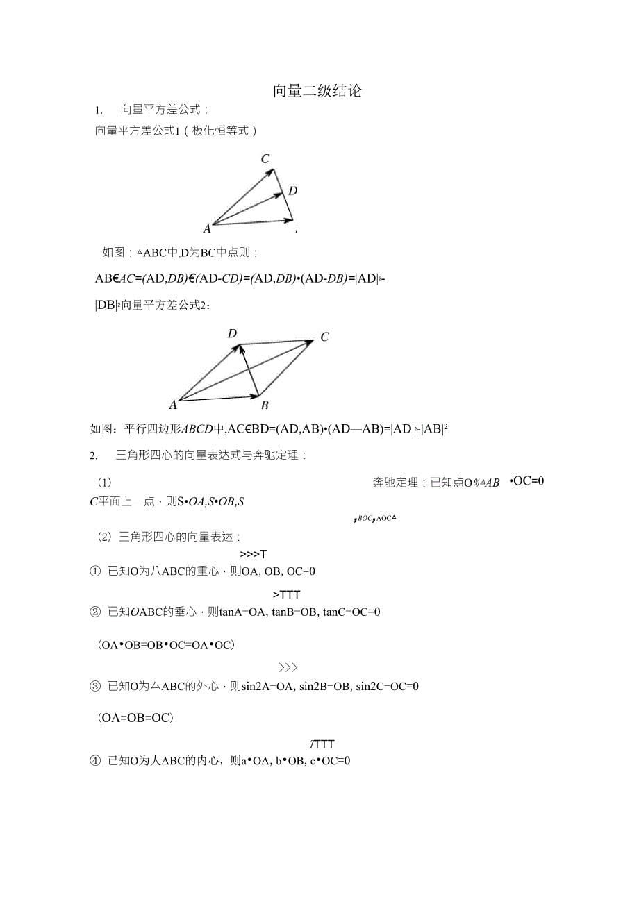 高中数学重要二级结论_第5页